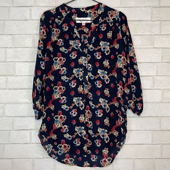 Amour Vert for Stitch Fix Floral Silk Blouse S - Picture 1 of 5